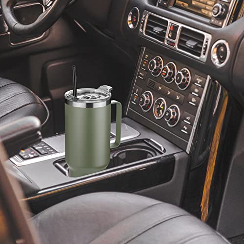 40 oz Stainless Steel Tumbler with Handle (4 Count)