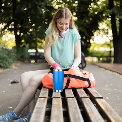 DIW 20oz Insulated Tumbler Travel Coffee Mug with Lid Straw