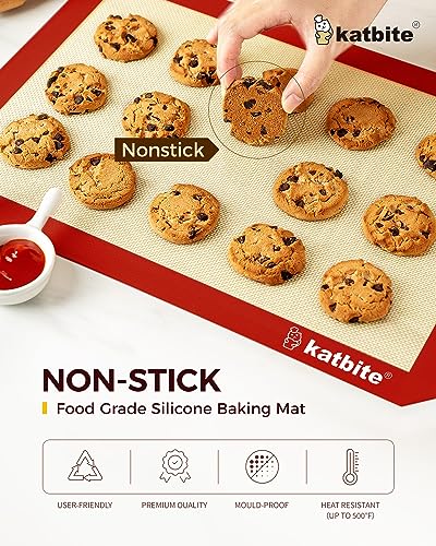 Silicone Baking Mat Set of 3 Red