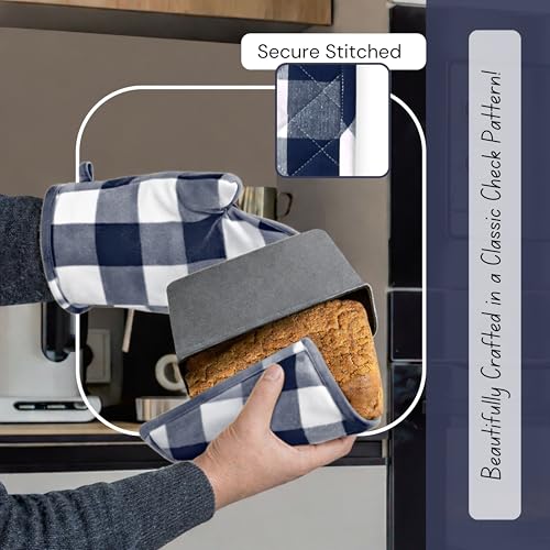 Buffalo Plaid Check Oven Mitts and Pot Holders Set of 4 (4 Count)