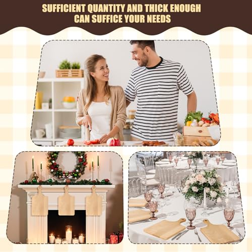 6 Pcs Wood Cutting Boards Bulk (6 Count)