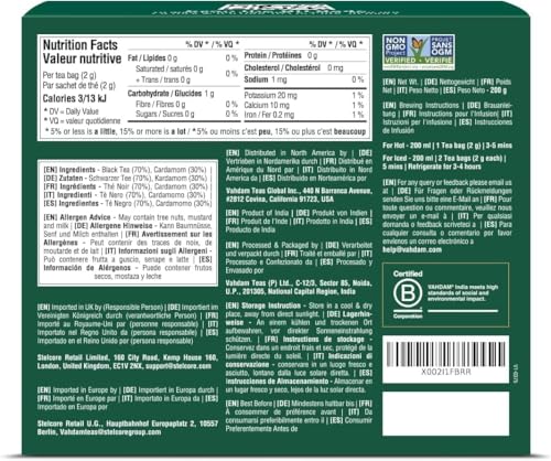 Cardamom Chai Tea Bags (100 Count)