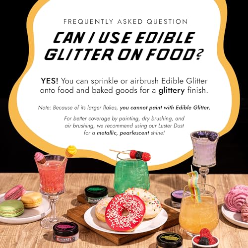Iconic Gold Edible Glitter for Drinks & Cakes