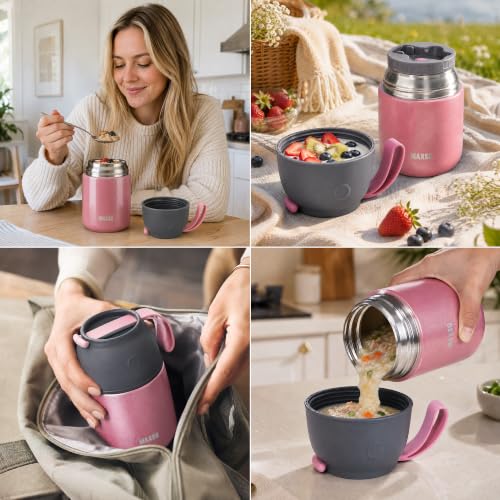 Insulated Food Jar for Hot & Cold Food for Kids Adult