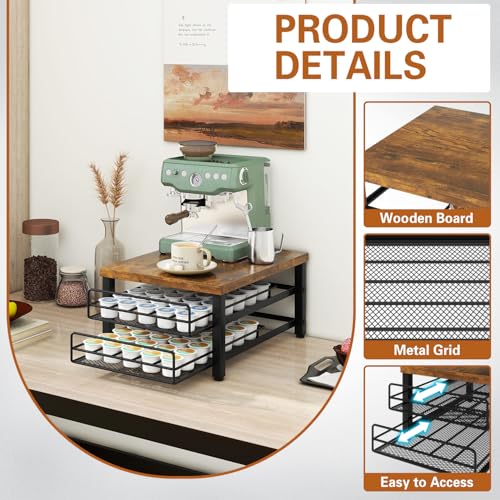 2 Tier Coffee Pod Drawer Holder for K Cup
