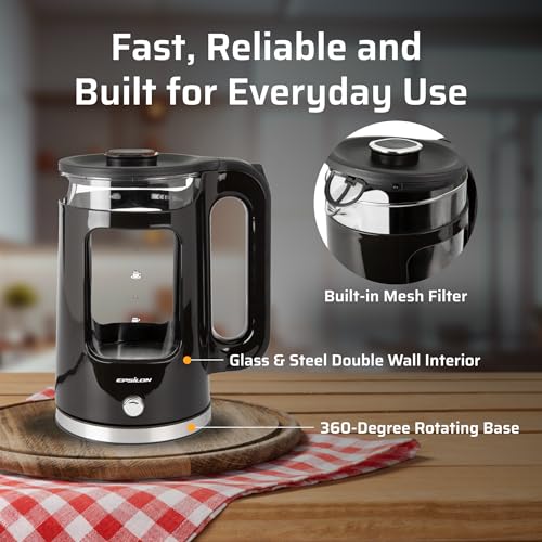 1.7L Glass Electric Kettle