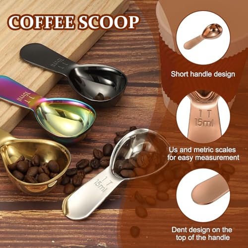 2Pcs Stainless Steel Coffee Scoop (2 Count)