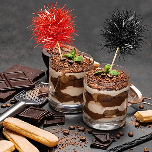 100 Pcs Halloween Foil Firework Cupcake Toppers