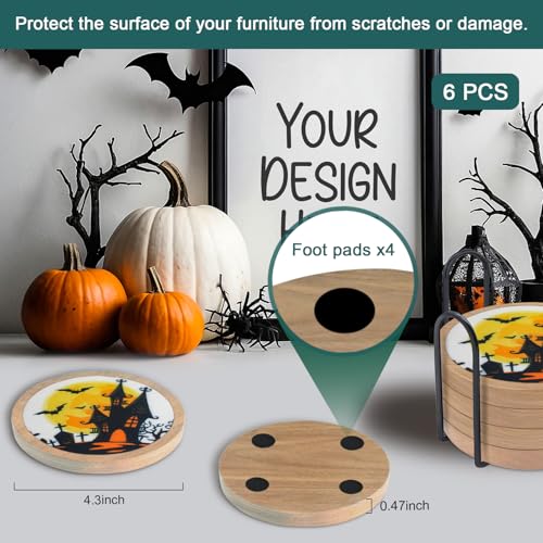 Halloween Coasters Set of 6