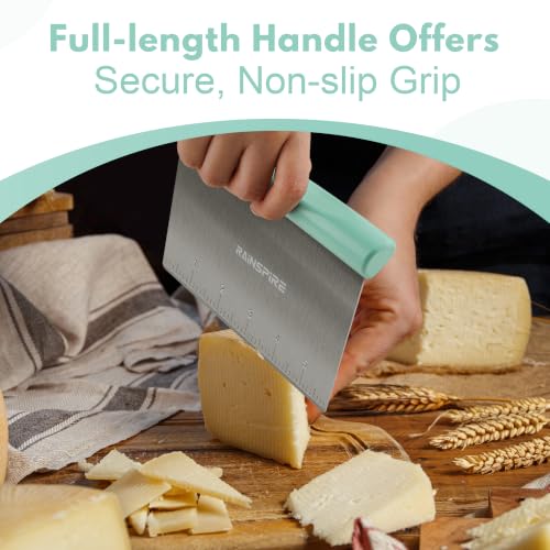Multi Purpose Stainless Steel Bench Scraper Dough Blender & Pastry Cutter