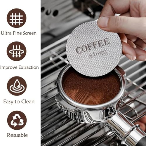 51mm Espresso Tamper and Espresso Puck Screen Set