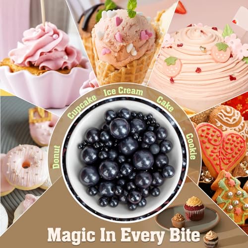 Black Sprinkles 130g (4.58 Ounce)