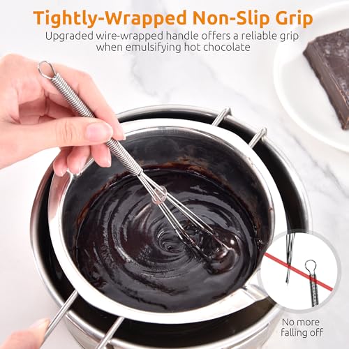 Small Mini Whisks for Cooking (2 Count)