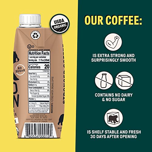 Straight Black Organic Cold Brew Coffee (132 Fl Oz)