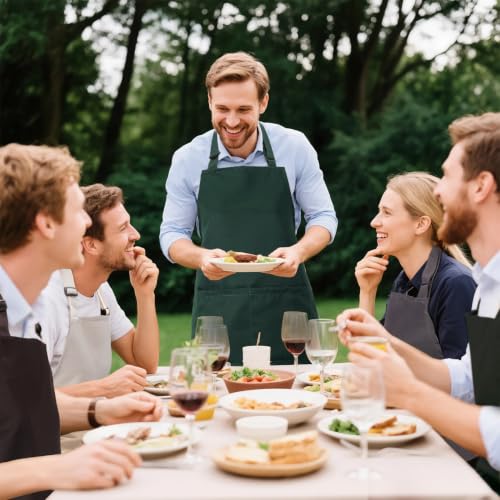 Kitchen Bib Chef Apron for Women Men