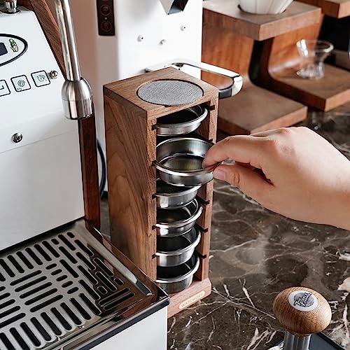 58mm Espresso Filter Basket Stand Portafilter Basket Holder Rack (6 Count)