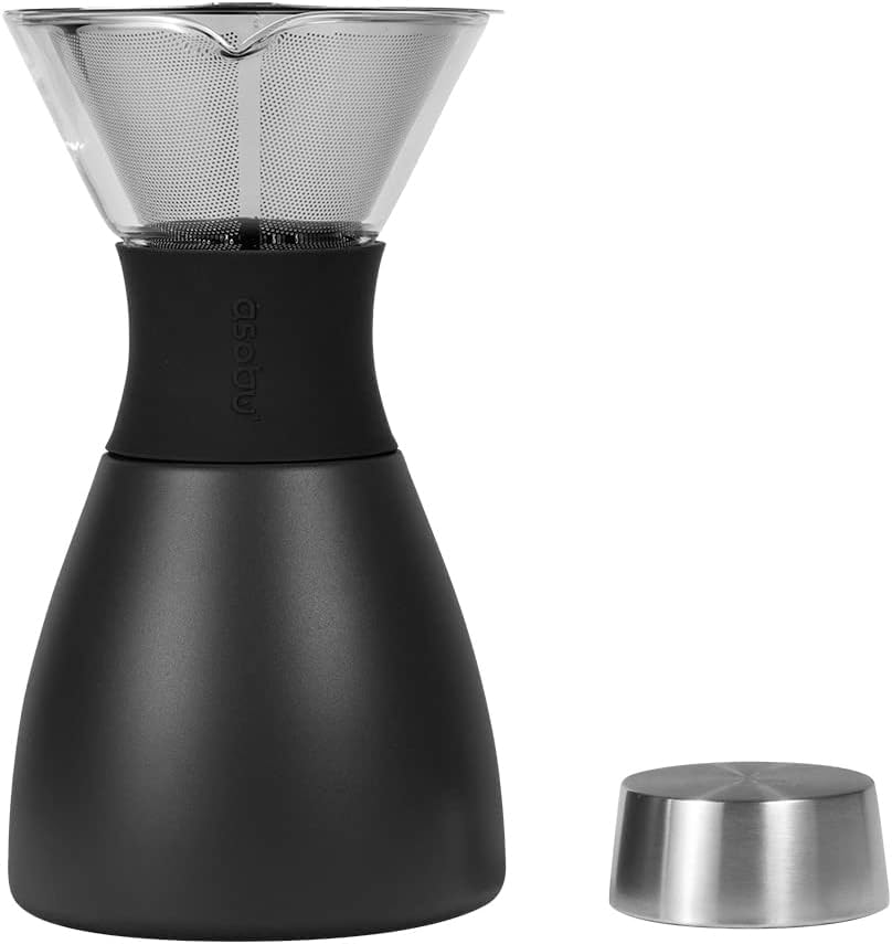 Black Insulated Pour Over Coffee Maker