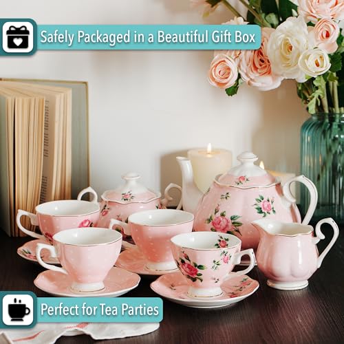 BTaT Floral Tea Sets for Adults