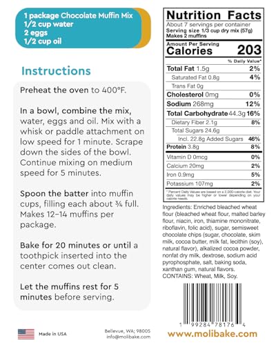 Chocolate Muffin Mix (14 Ounce)