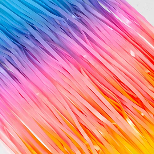 Colourful Fringe Curtains (2 Count)
