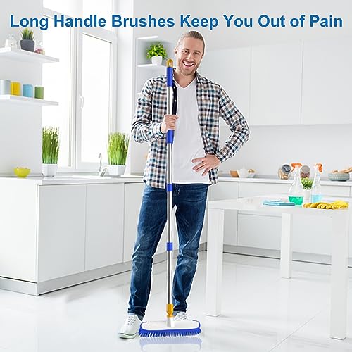 55" Extendable Floor Scrub Brush