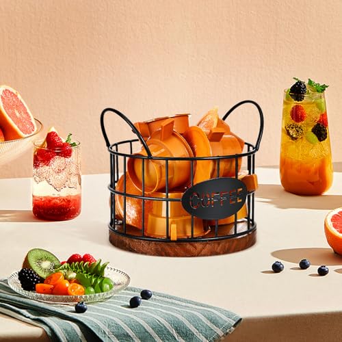 Coffee Pod Storage Basket Wire Coffee Pod Holder for Container Storage Open