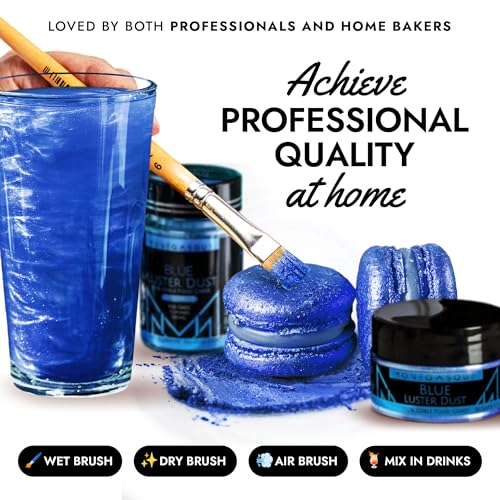 Blue Edible Glitter for Drinks & Cakes