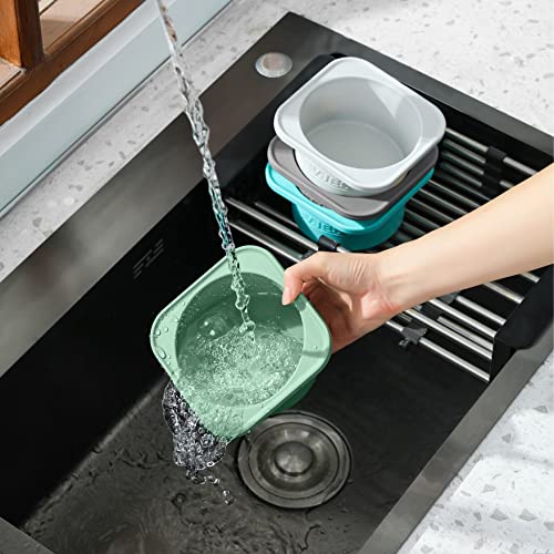 Stackable Silicone Artisan Pizza Dough Proofing Proving Trays with Air (4 Count)