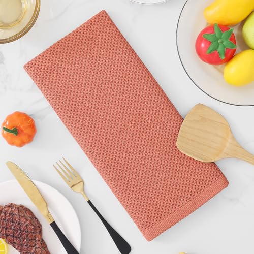 100% Cotton Waffle Weave Kitchen Dish Towels 12 (12 Count)