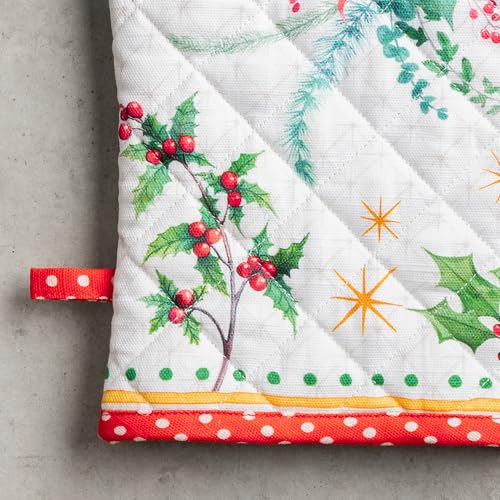100% Cotton Oven Mitt & Pot Holder Set (2 Count)