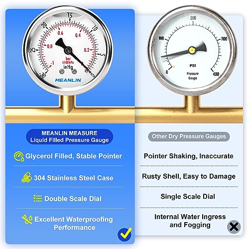 30inHG~0Psi Stainless Steel 1