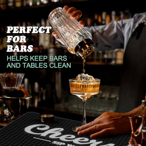 Cheers Bar Mat for Countertop 18in x 12in Large