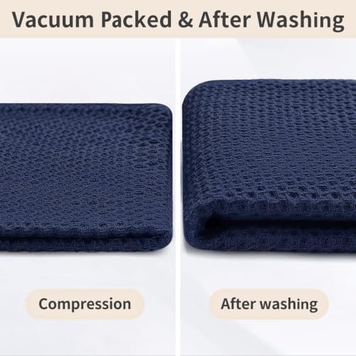 100% Cotton Waffle Weave Kitchen Dish Towels 6 (6 Count)