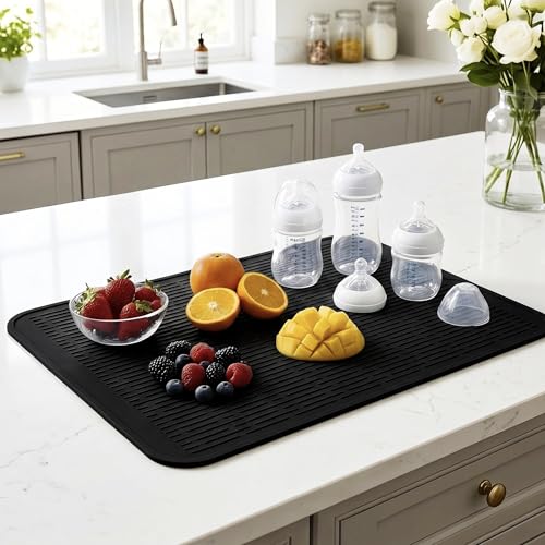 Silicone Dish Drying Mat for Multiple Usage