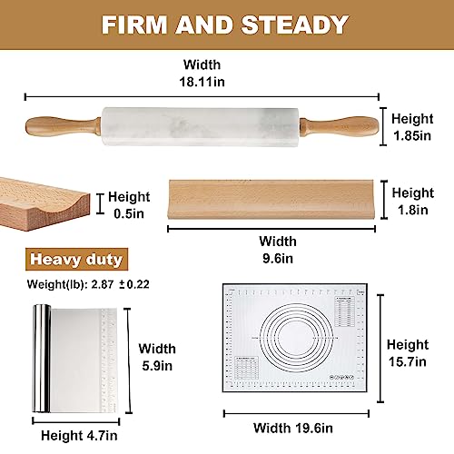 African Natural Marble Rolling Pin