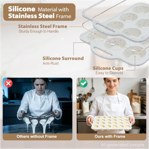 Silicone Mini Muffin Pan Set (2 Count)
