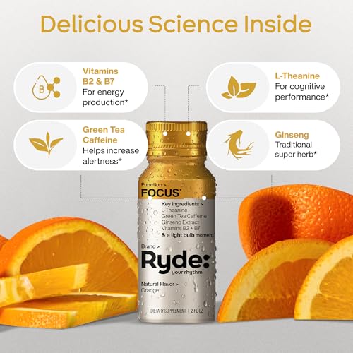 RYDE Focus Energy Shot (48 Fl Oz)