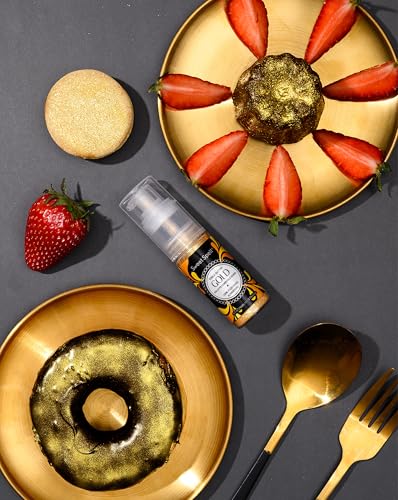 Gold Edible Glitter Spray for Cakes