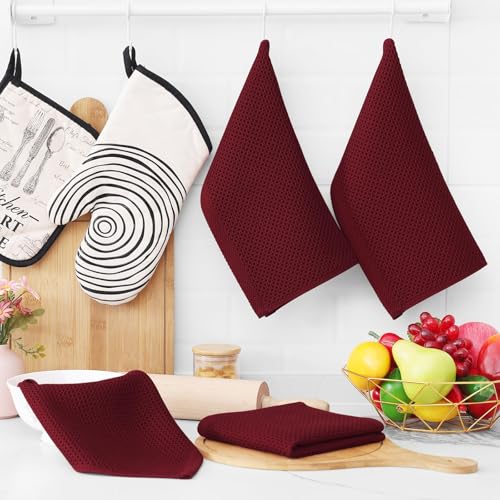 100% Cotton Waffle Weave Kitchen Dish Cloths 24 (24 Count)