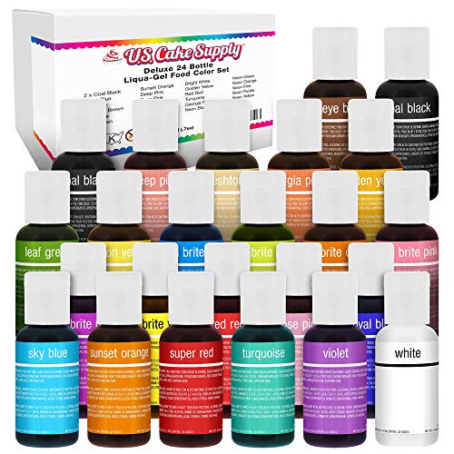 24 Color Cake Food Coloring Liqua (16.8 Fl Oz)