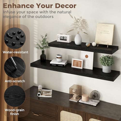 55 Inch Fireplace Mantel Shelf (2 Count)