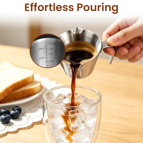 4 Pc Stainless Steel Espresso Shot Cups (4 Count)