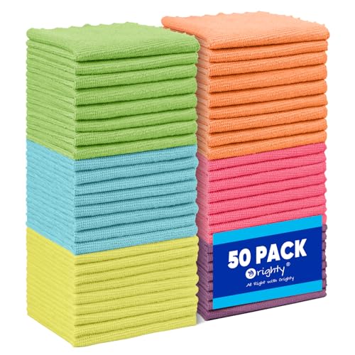 Microfiber Cleaning Cloth Bulk (50 Count)