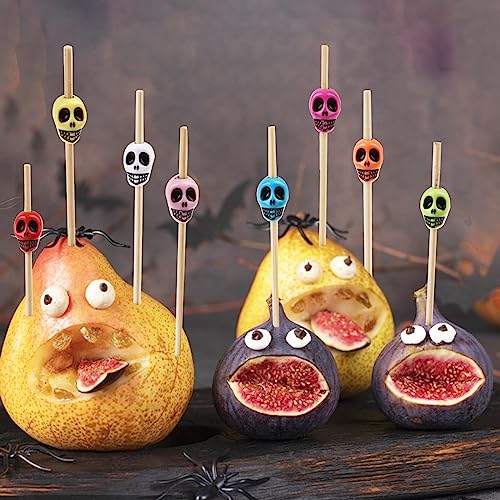 150pcs Halloween Skeleton Drink Topper