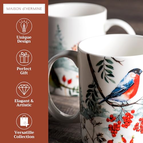 Coffee Mug with Handles Tea Cups (2 Count)