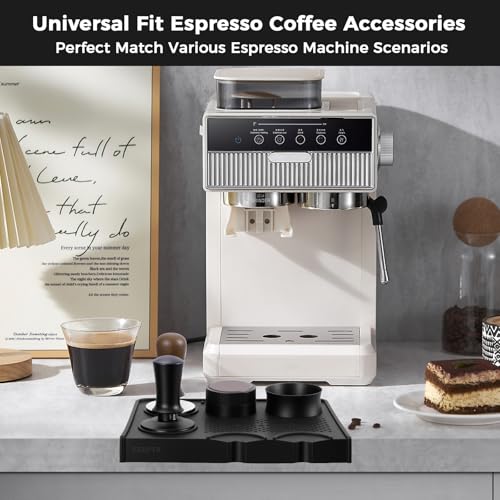 Silicone Espresso Tamping Mat for Barista Espresso Machine Black
