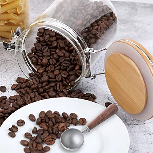 Retro Stainless Steel Coffee Spoon With Black Walnut Handle