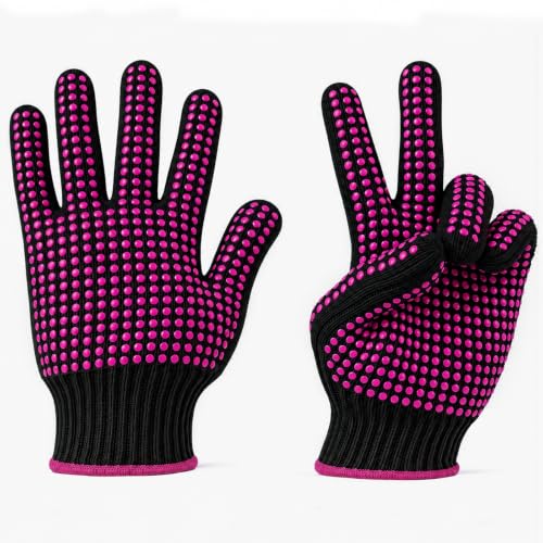 Heat Resistant Gloves for Sublimation 2Pcs with Silicone Bumps
