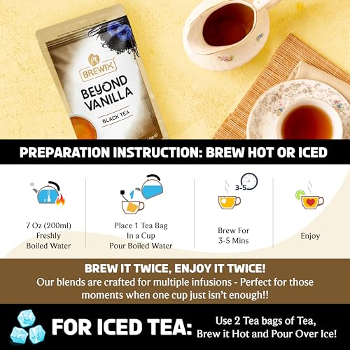 Vanilla Caramel Black Tea Bags (25 Count)