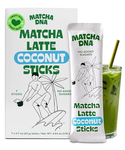 Coconut Matcha Latte Powder Sticks (4.94 Ounce)
